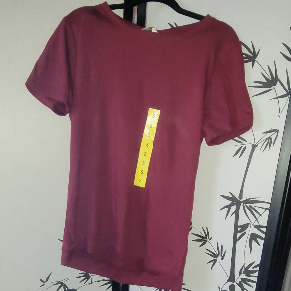 Burgundy Short Sleeve T-Shirt